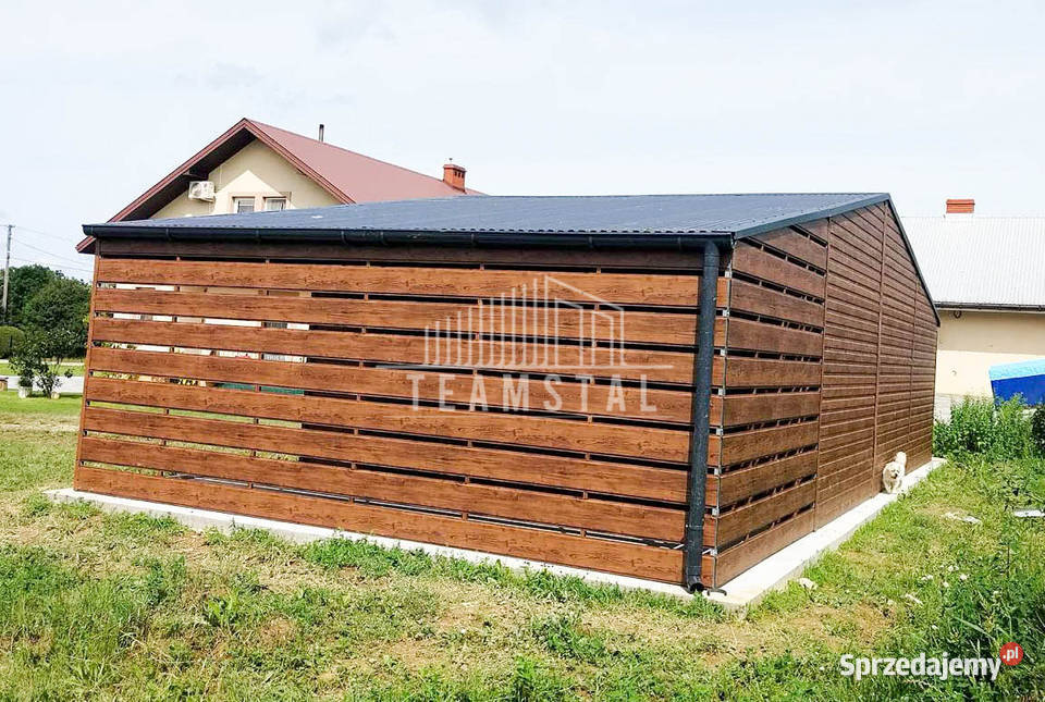 GARAŻ BLASZANY 9m x 5m Wiata 3m 2x drzwi 3 Bramy samodzielny Nowogard sprzedam