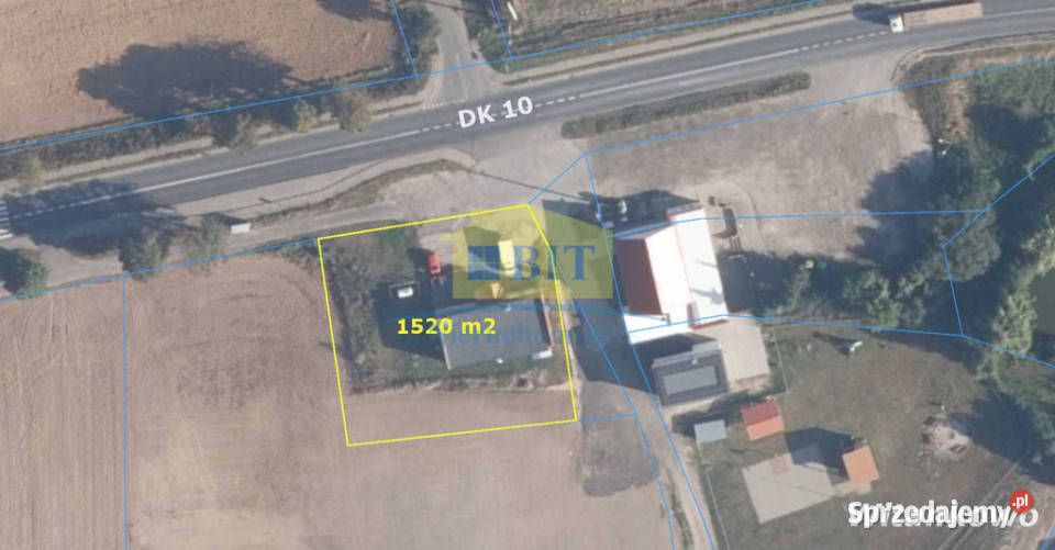 Sklep 150m2 na działce 1520m2 Witankowo k Wałcza