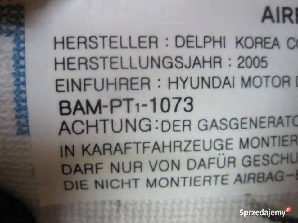 HYUNDAI SANTA FE II 06r AIRBAG poduszka fotela osobowe sprzedam
