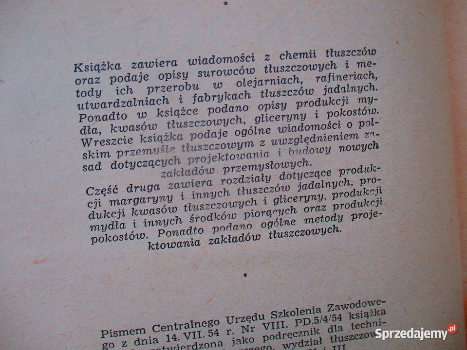 Technologia tłuszczów cz2 technologia tłuszcz Książki naukowe i popularnonaukowe Kultura i Rozrywka łódzkie Łódź