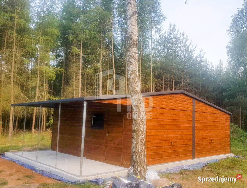 Garaż Blaszany 65x5 wiata 2x5 2x Brama uchylna Sprzedaż Piła