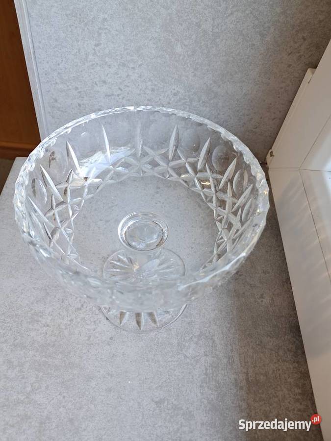 kryształowa cukiernica z prlu stan wys 14 śr 14 Sandomierz