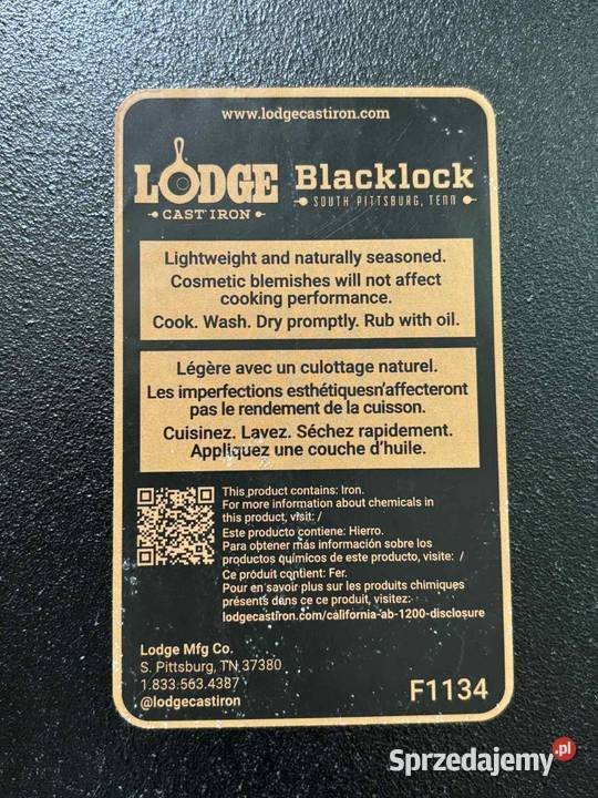 Patelnia żeliwna LODGE BLACKLOCK Rabka-Zdrój