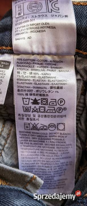 Levis 501 Skinny Jeans W28 L30 Made in China Długie Warszawa