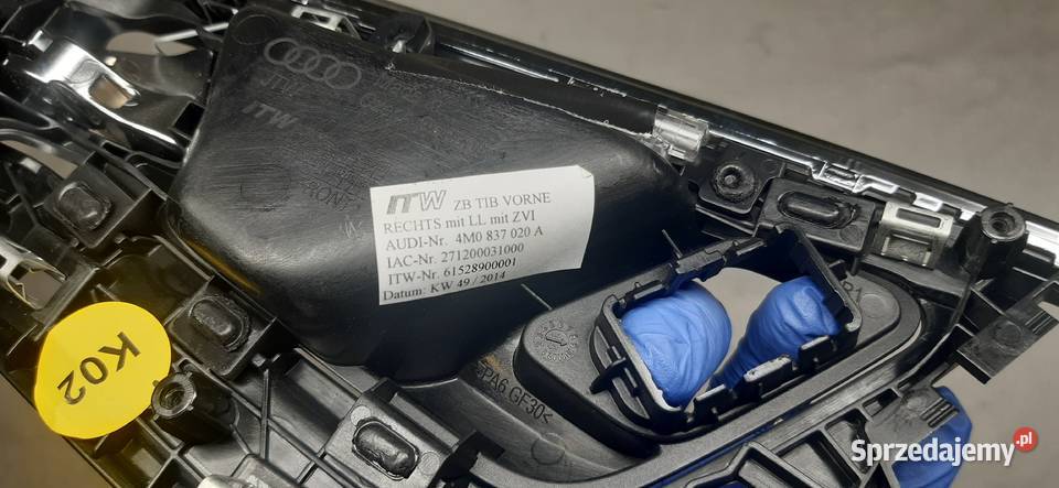 KLAMKA WEWNĘTRZNA PRAWA AUDI Q7 4M 4M0837020A osobowe Mielęcin