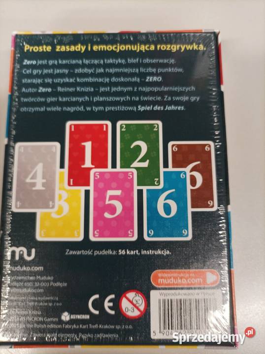 Zero gra karciana MUDUKO