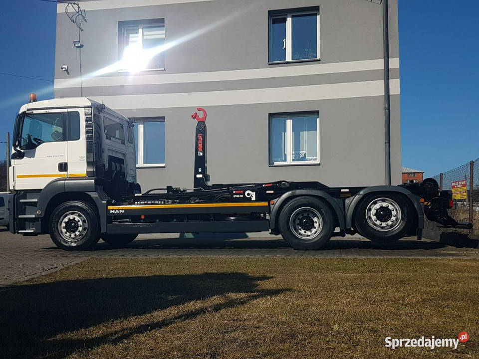MAN TGS 26430 3 OSIE HAKOWIEC MULTILIFT OPTIMA Samochody ciężarowe Poręba