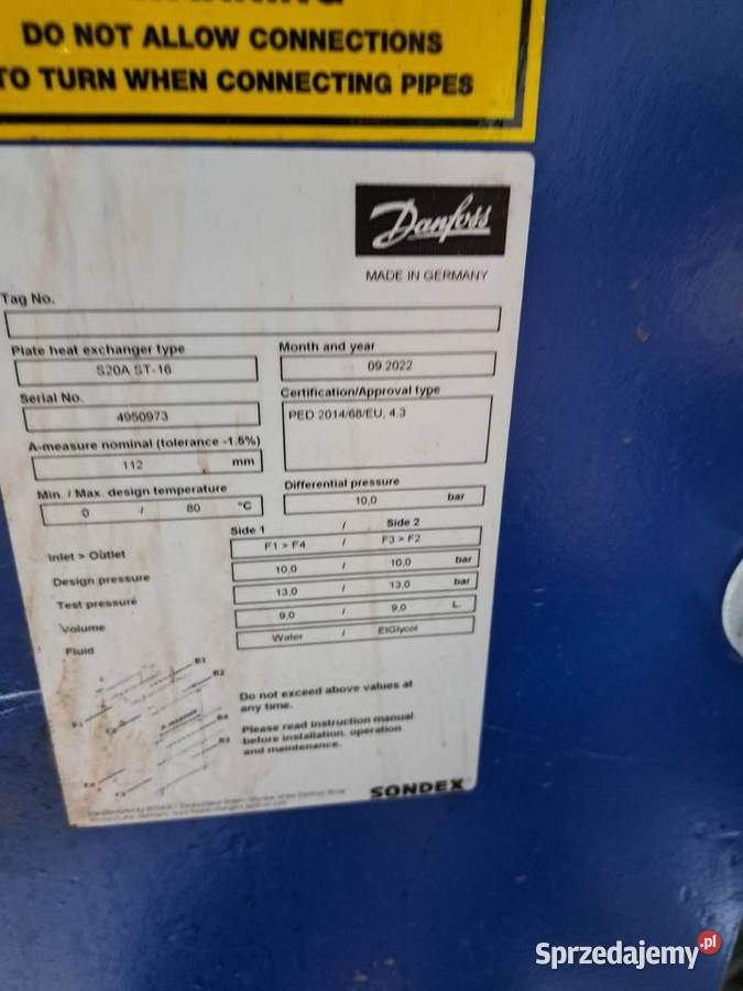 Wymiennik ciepla Danfoss S 20A ST16 sprzedam