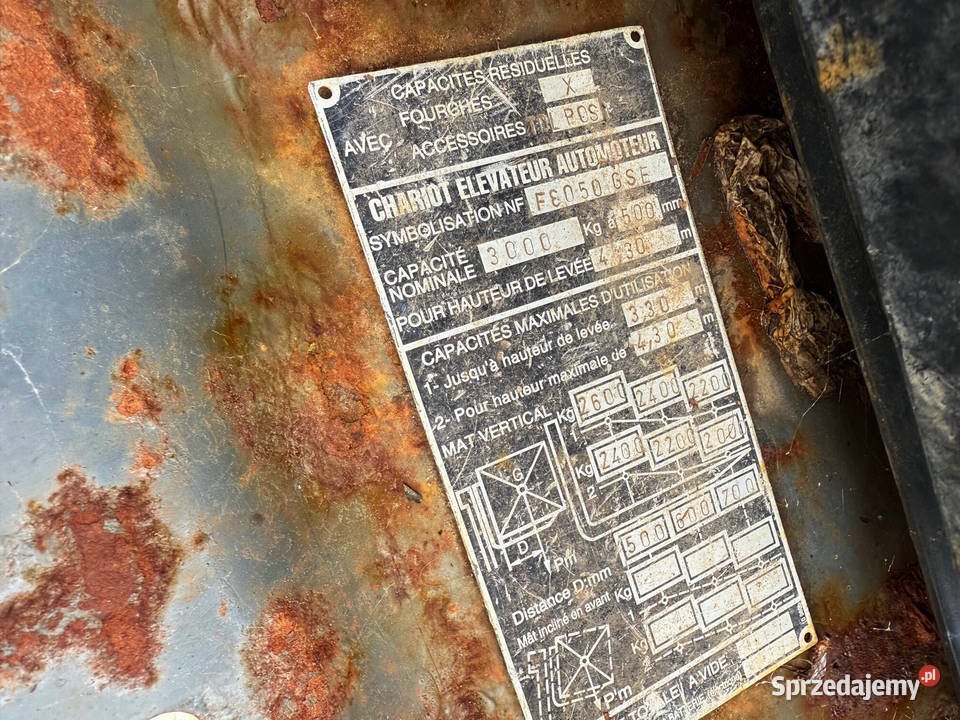 wózek widłowy NISSAN FG30 LPG Triplex przesuw