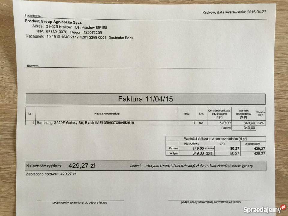Samsung Galaxy S6 BLACK 32GB NOWY zachodniopomorskie