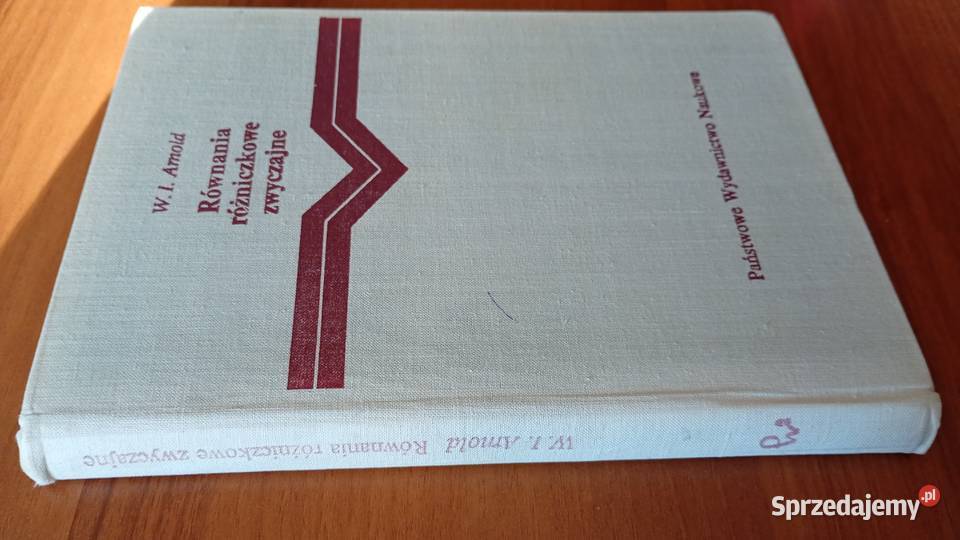 Równania różniczkowe zwyczajne W I Arnold pomorskie Gdańsk sprzedam