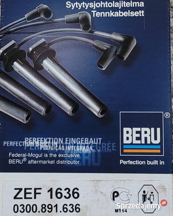 PRZEWODY ZAPŁONOWE ZEF1636 BERU FIAT SUZUKI osobowe
