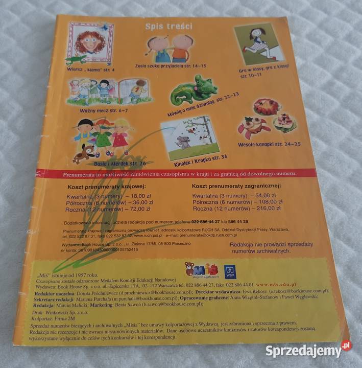 Miś 20082009 Book House Książeczki dzieci Książki dla dzieci Czeladź