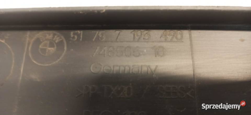 BMW F07 OSŁONA PODWOZIA PRAWY TYŁ 7193490