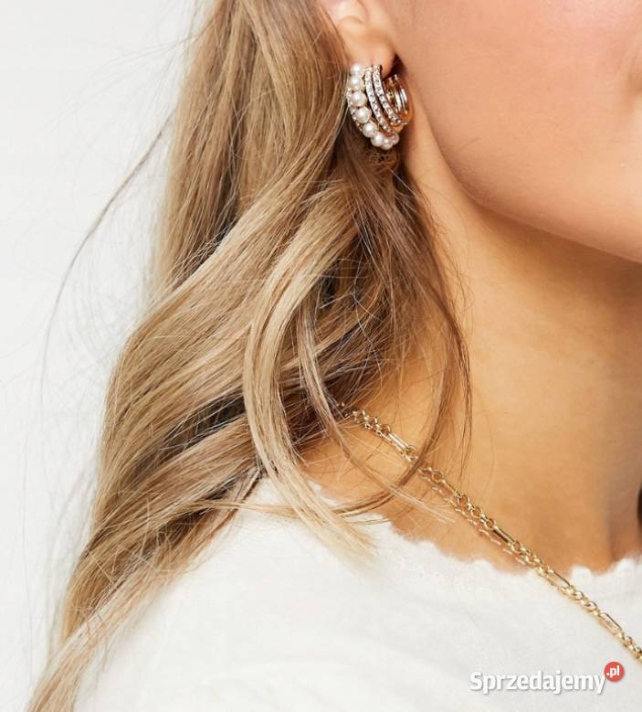 ASOS Bogato zdobione kolczyki wieczorowe z Dla kobiet małopolskie Kraków sprzedam