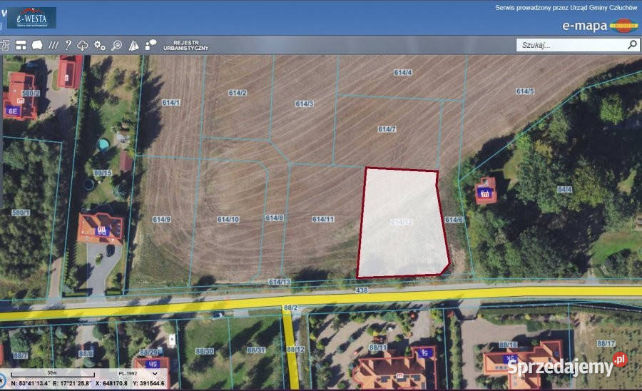 Ziemię sprzedam 1173 metry Piaskowo