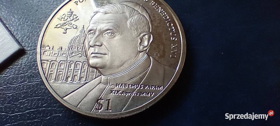 Stare monety Medal 1 dolar 2005 Benedykt XVI Lesko sprzedam