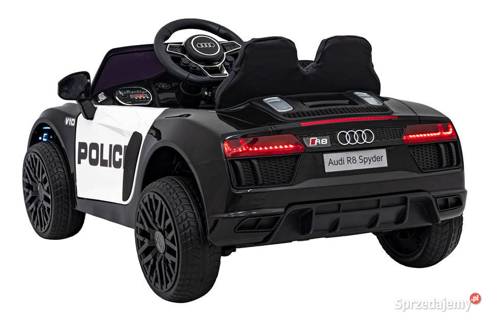 Audi R8 Policja na akumulator dzieci autko świętokrzyskie Łopuszno