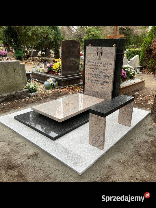 NAGROBEK POMNIK GRANIT KASHMIR IMPALA Z MONTAŻEM