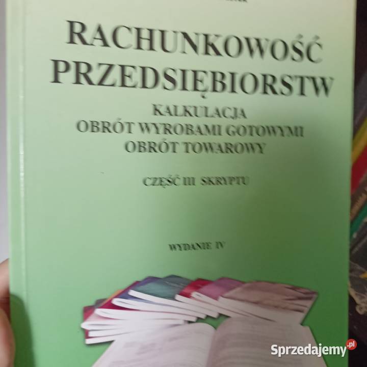 Rachunkowość przedsiębiorstw książki wysyłka sprzedam