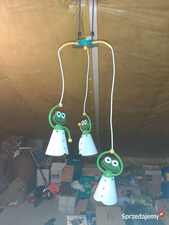 żyrandol lampa sufitowa żabki frog Kliczków