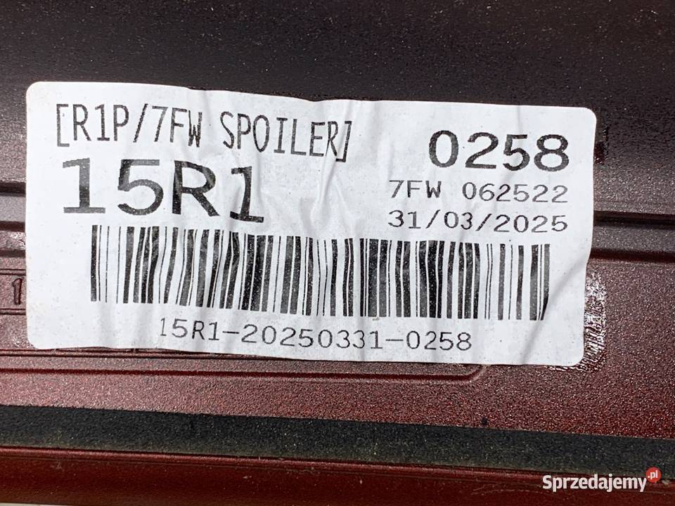 SPOILER TYŁ HYUNDAI KONA SX2 SUV CZERWONY LOTKA