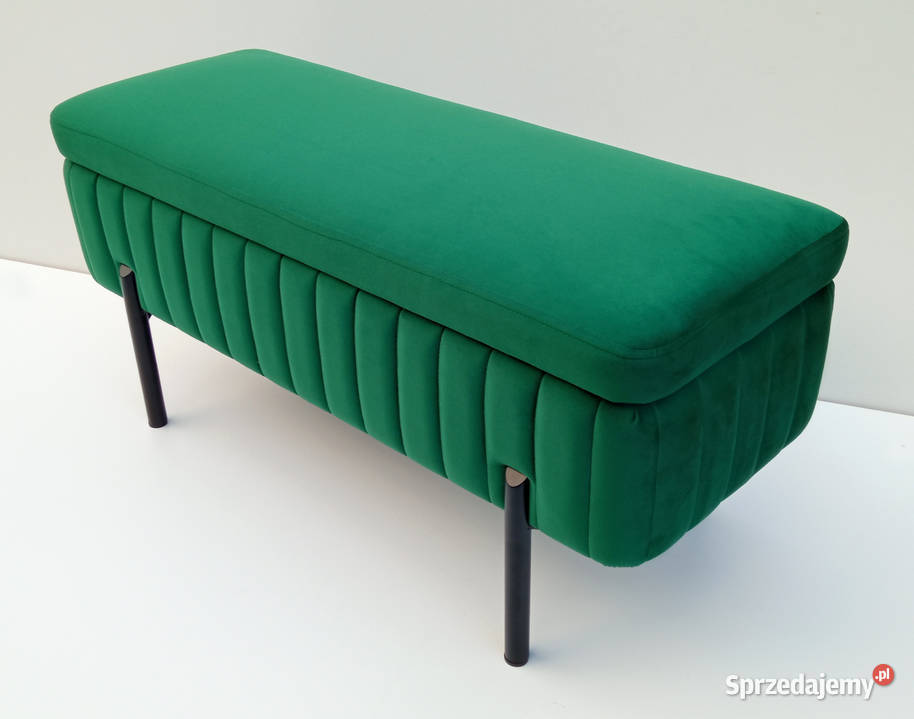 Ławka pufa tapicerowana ze schowkiem KLARA