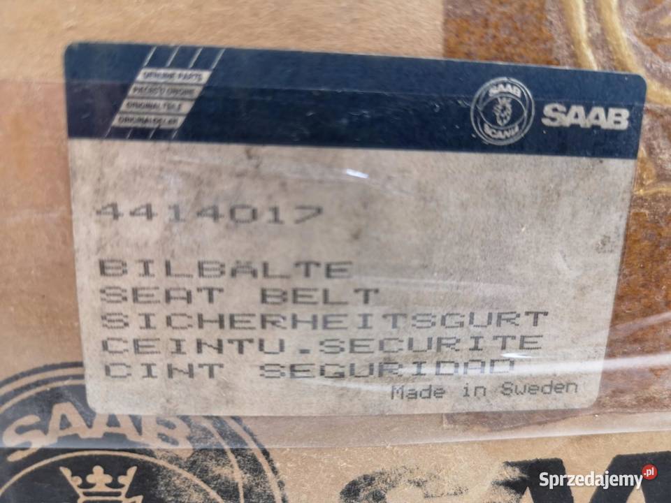 PAS BEZPIECZEŃSTWA LEWY PRZÓD SAAB 900 9498 3D osobowe