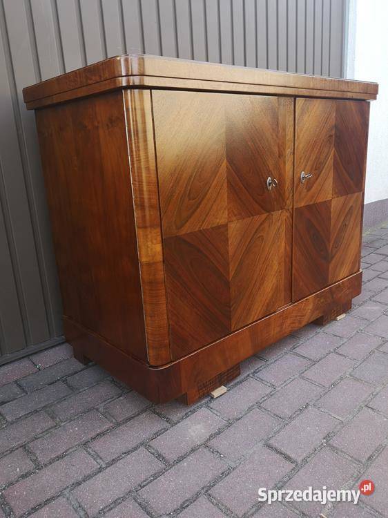 Komoda Pomocnik ARTDECO Orzech Stara Antyk Swarzędz