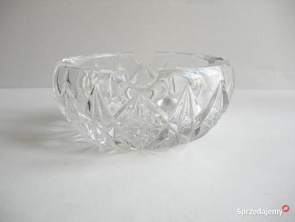kryształowa popielniczka vintage PRL śląskie Częstochowa