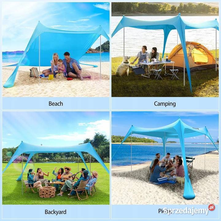 Namiot plażowy Sportneer UPF50 żagiel Myszyniec