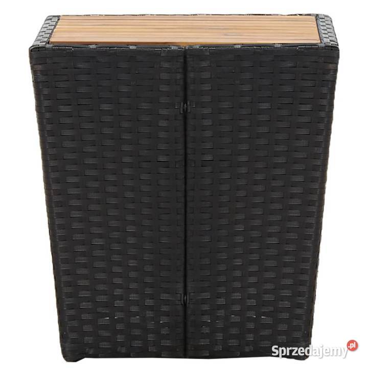 vidaXL Stolik herbaciany czarny 415x415x43 mazowieckie Warszawa sprzedam