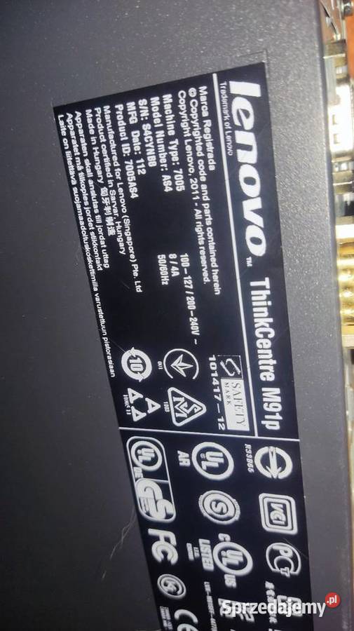 Lenovo ThinkPad M91p PC stacjonarny Głogów