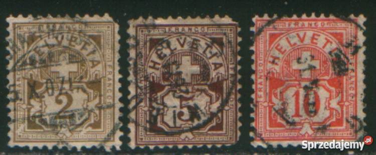 Zn Szwajcaria Mi 45 7kas 1882 Gliwice sprzedam