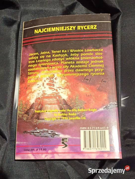 Gwiezdne wojny Najciemniejszy rycerz Kevin J science fiction Poznań