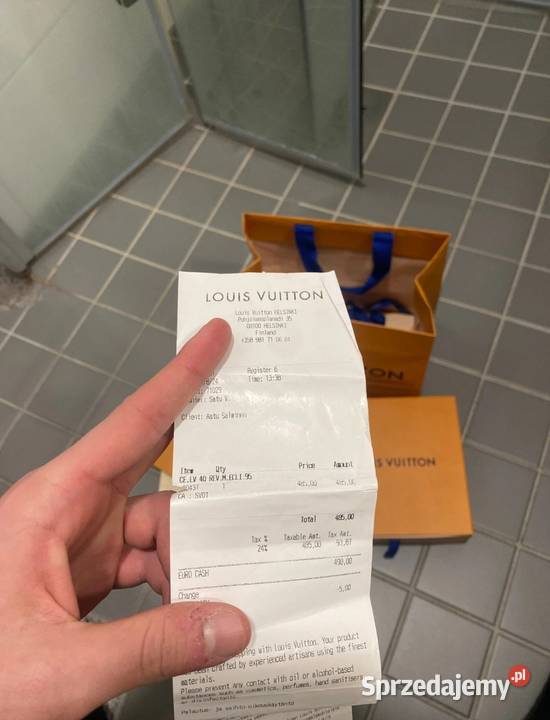 Czarny pasek Louis Vuitton Włocławek