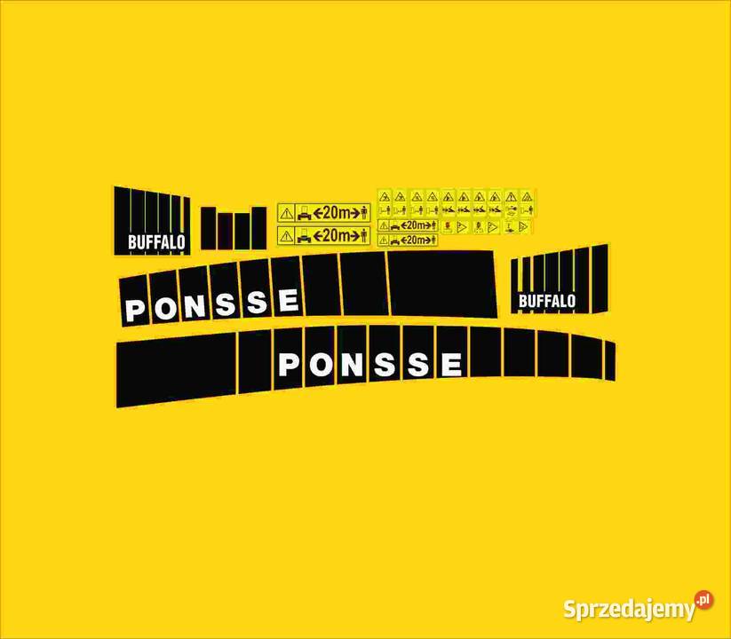 Naklejki na Harvester Ponsse Buffalo MOCNE I