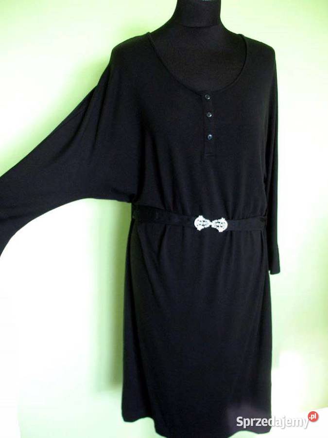 Sukienka czarna kimono 44 2XL biust 110 130 Siedlce