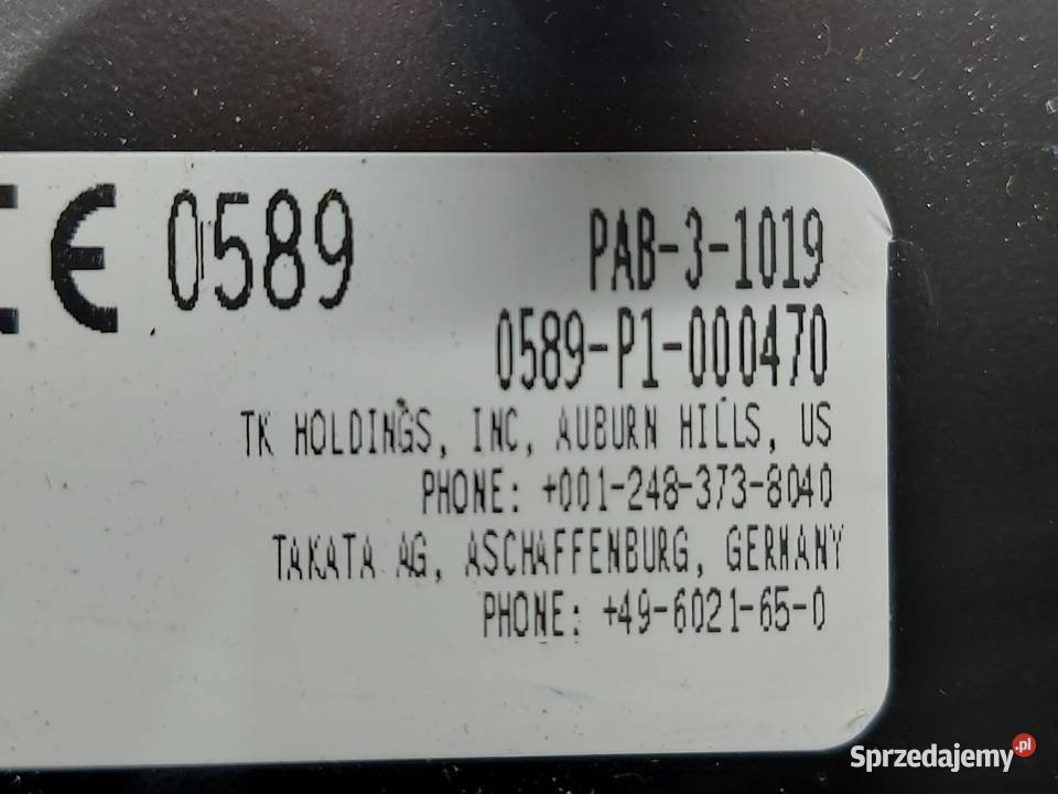 JEEP CHEROKEE V KL 15r AIRBAG pasażera