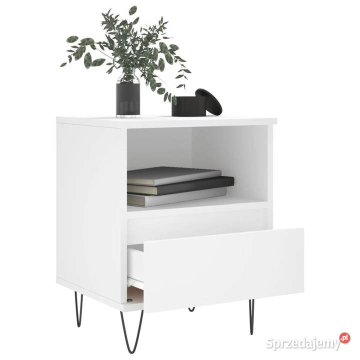 Szafka nocna biała 40x35x50 materiał Warszawa
