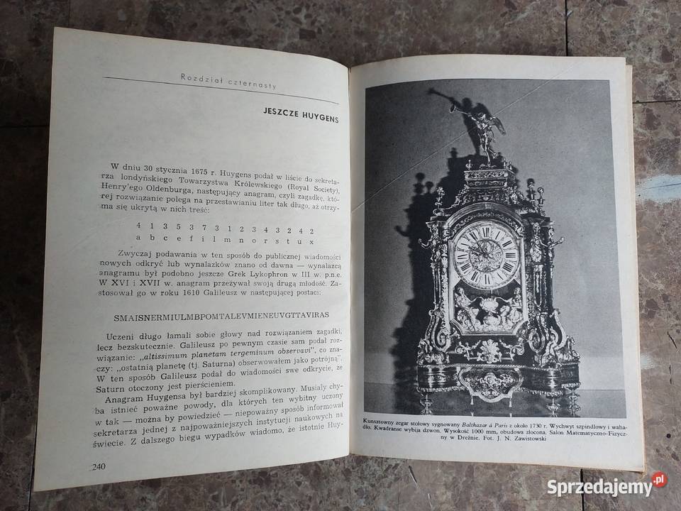 Książka Dzieje zegara Ludwik Zajdler 1980r Tczew