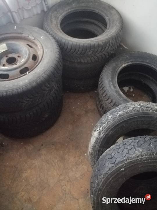 Sprzedam opony 15 16 17 27 sztuk plus 3felgi200 Opony, koła, felgi lubelskie Zamość