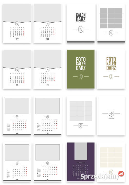 Foto Kalendarz Szablony A3 Kalendarium 2025 DVD Kraków