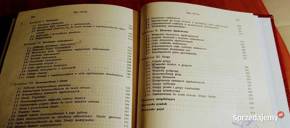 Algebra Andrzej BiałynickiBirula 1971 TWARDA Gdańsk