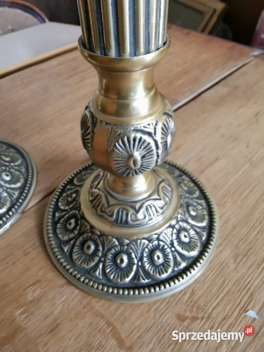 świecznik platerowany Antyki Zamość