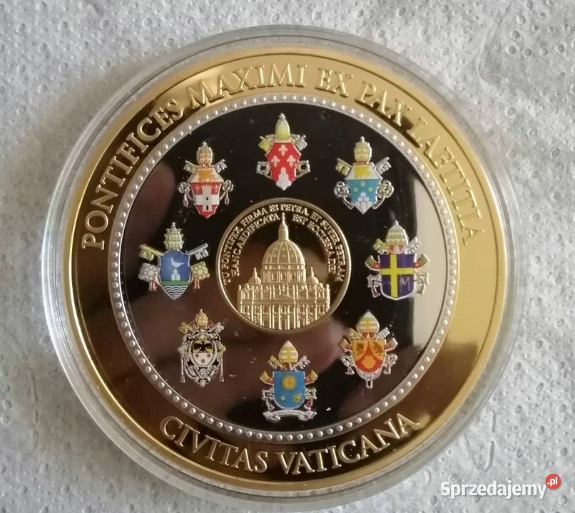 Medal gigant z papieżem Janem Pawłem I
