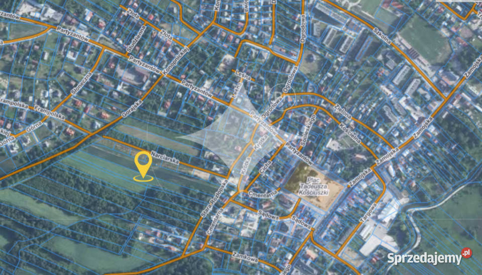 Szczebrzeszyn działka z zabudową i mediami Sprzedaż