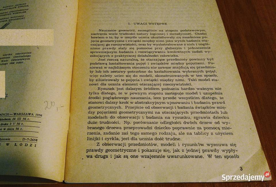 Nauczanie geometrii przestrzennej w klasie VII miękka Kultura i Rozrywka pomorskie Gdańsk