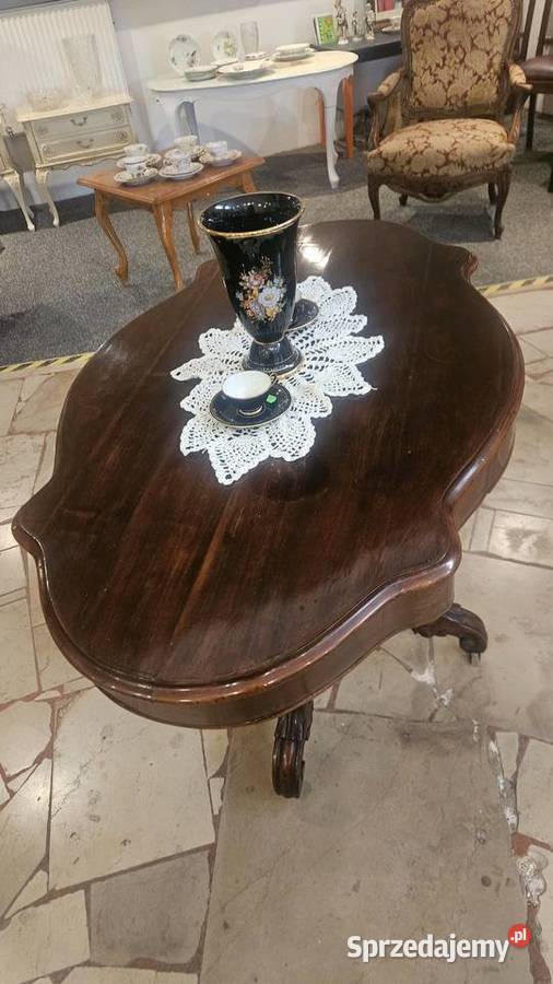 Antyczny stół stolik Ludwik Filip Lublin