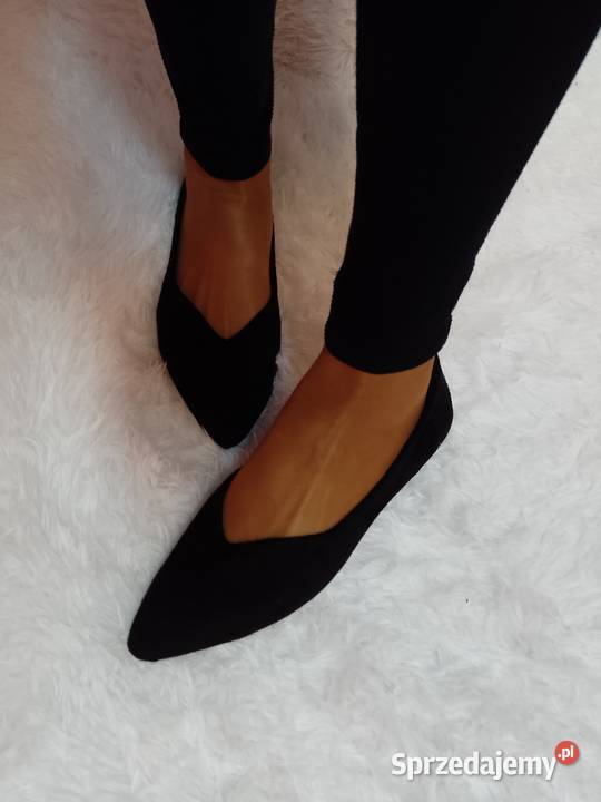 4142 Czarne baleriny biznesowe NOWE Kraków